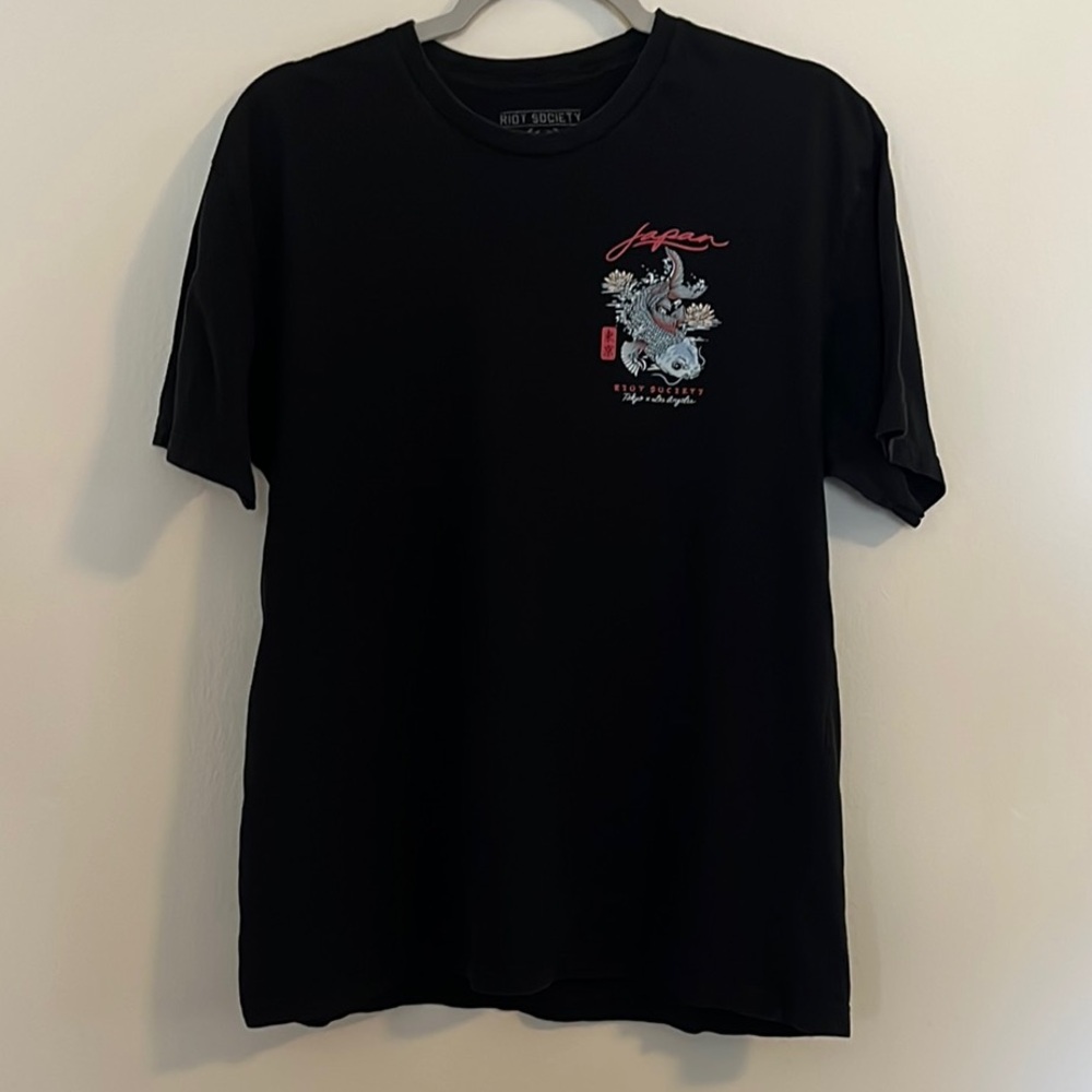 riot society Size L Men’s TokyoxLosAngeles Koi Tattoo T-Shirt